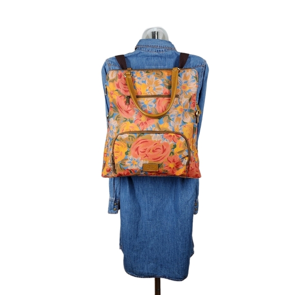 PATRICIA NASH COATED CANVAD TRAPANI CONVERTIBLE BACKPACK main image 14